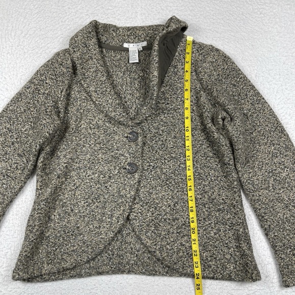 Cabi Sweater Womens XL Tan Gray Shawl Blazer Casual Workwear Office Travel - Picture 5 of 12